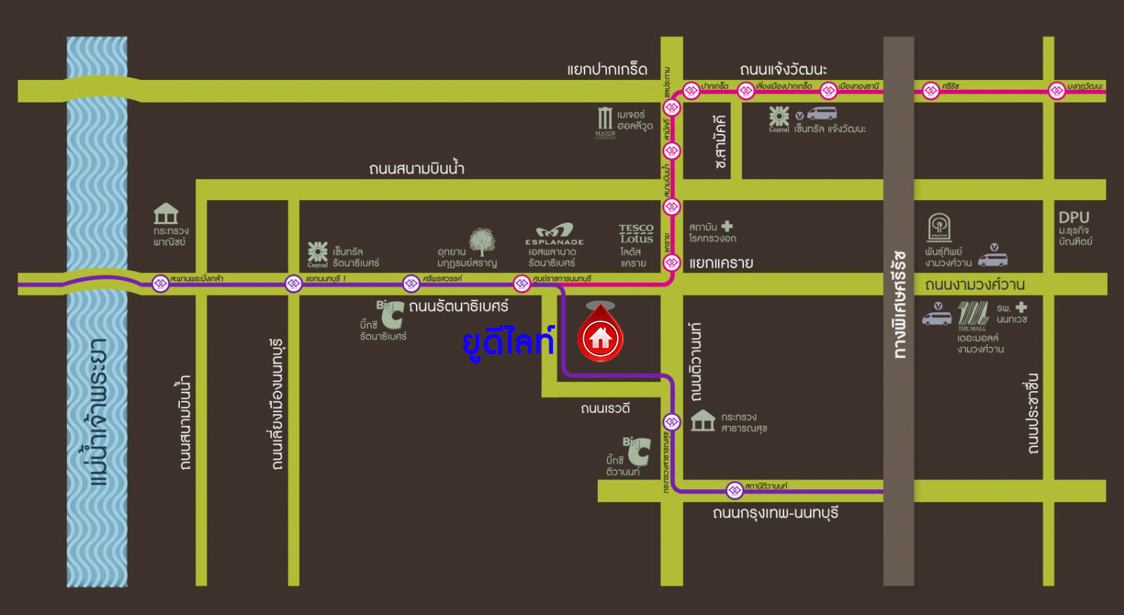 คอนโดมิเนียมมือสองย่านนนทบุรี โครงการยูดีไลท์ รัตนาธิเบศร์ เนื้อที่กว้างถึงเกือบ 31 ตร.ม. ฟังก์ชัน 1 ห้องนอน 1 ห้องน้ำ  ที่จอดรถ แถมฟรี! 1 เครื่องปรับอากาศ บนทำเลดีที่สุด ใกล้เซ็นทรัล รัตนาธิเบศร์, รถไฟฟ้าสายสีม่วง "สถานีศูนย์ราชการนนทบุรี" และทางด่วน "งามวงศ์วาน"...